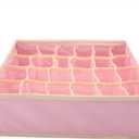 oceanside Underwear Organizer, Underwear Divider Closet Organizer Bra Ties Socks Container Storage Boxes(Pink)