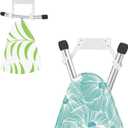 JUYSON Ironing Board Holder Wall Mount for T&Y Leg Ironing Board Hanger, Small Wall Mounted Ironing Board, Iron Holder Wall Mounted for Laundry Room (White-no Shelf)