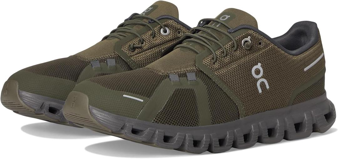 On Men's Cloud 6 Sneakers, Olive/Eclipse