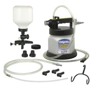 Mityvac MV6835 Pneumatic Brake and Clutch Bleeding Kit with Clamp-on Refill, Air Operated, 1.9 Quart Reservoir, 2qt Per Minute, Swivel Air Inlet, Automatic Shutoff Valve, Variable Thumb Throttle