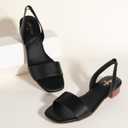 Ankis Low Heel Women Sandal Square Open Toe Brown Black White Leather Flat Sandal Comfortable Summer Slip on Slide Shoe Casual Beach Party Wedding 2025 (6)