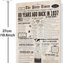 5 x Funny 89th Birthday Card Gifts for Him Her Men Women, Retro Design, 10.6 x 7.9 inches
