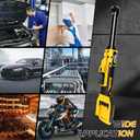 3/8" Cordless Extended Ratchet Wrench Compatible with Dewalt 20V Battery,Brushless Electric Ratchet Wrench Set with Variable Speed,8Pcs Sockets1/4" Adapter & 6" Extension Bar (Tool Only)