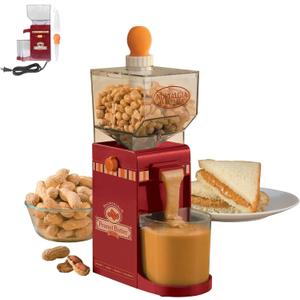 Peanut Butter Maker Home Electric Grain Grinder Anti Slip Sesame Sauce Mill Nut Butter Machine for Groundnut Almonds Cashews Hazelnuts EU Plug 220V Rechargeable Coffee Beans
