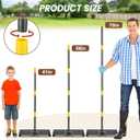Lawn Leveling Rake, Heavy Duty 30"x10" Foldable Leveler Plate, 6FT Adjustable Stainless Steel Leveling Rake, Reinforced Welds Level rake for Soil, Dirt, Ground, Yard, Top Dressing, Landscaping