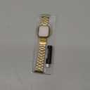 MioHHR Solid Stainless Steel Band Compatible with Apple Watch 42mm (Series 11 10), Metal Strap with Soft TPU Case for iWatch Series 11/10 42mm Women and Men, Gold