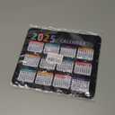 2025 Calendar Black, Computer Mouse Pad with Non-Slip Rubber Base, Mouse Pads for Computers Laptop Mouse 9.6 x 7.9 inch