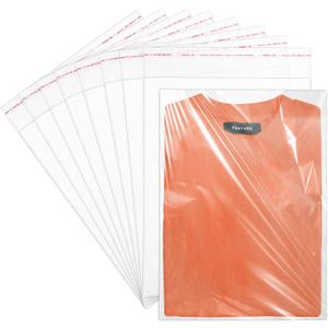 WIKDAY Self Sealing Cellophane Bags 120PCS 9X12 Inches Clear Plastic Shirt Packaging Bags with Seal Sealable for Gift Giving, Packaging Products, Party Favors, Small Business