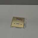 ENERLITES Toggle Light Switch Metal Wall Plate, Stainless Steel 201, Corrosion Resistant, Size 2-Gang 4.50" x 4.57", 7712-PB, Polished Brass, Gold
