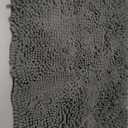 Yimobra Bathroom Rugs Non Slip Washable - Ultra Soft Absorbent Chenille Bath Mat, Quick Dry Shaggy Floor Carpet for Tub Shower, Gray Home Decor Accessories, 24x17 Inch (Grey)