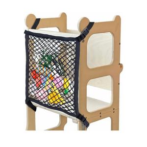 Toddler Tower Safety Net, Toddler Learning Tower Safety Net for Enhanced Safety and Convenience, Double Layer Design with Storage Function, Ideal for Kids Kitchen Play and Learning Activities