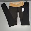 Women's Fleece Lined Tights, L-XL, Brown