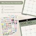 10 x 2026 Desk Calendar, Large Desktop/Wall Monthly Calendar (Jan. 2026 - Jun. 2027) 17'' x 12'' School Year Desk Planner for Teacher Family School Office Supplies (Green)