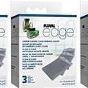 (3 Pack) Fluval Edge Carbon Clean and Clear Renewal Sachets (3 Sachets Per Pack / 9 Total)