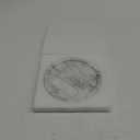 Natural Grey Marble Tray - Real Stone Decorative Tray, Genuine Marble for Bathroom, Kitchen, Dresser, Vanity - Holds Jewelry, Perfume, Shampoo - 8" Round (8")