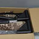 Indestructible Heated Cat House for Outside Winter, 100% Waterproof, Safe Escape Door, Insulated Outdoor Cat Shelter with Heater for Feral Barn Cat Kitty (Desert Camouflage, 13"x17"x18")