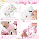Moinchore 30 Pcs Wildflower Paper Gift Bags Bulk 5.5 x 4.7 x 2.5 in Mini Floral Favor Bags with Handles Bow Ribbon Wrap for Spring Summer Birthday Wedding Home Bridal Shower Garden Supplies