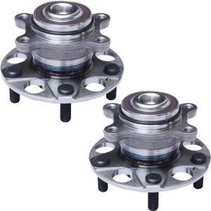 TUCAREST 512256 x2 Rear Wheel Bearing and Hub Assembly Compatible with 2006-2011 Ho-nda Civic (DX, LX, Si, EX, GX) /2006-2008 2009-2011 Ac-ura CSX [5 Lug W/ABS;512257]