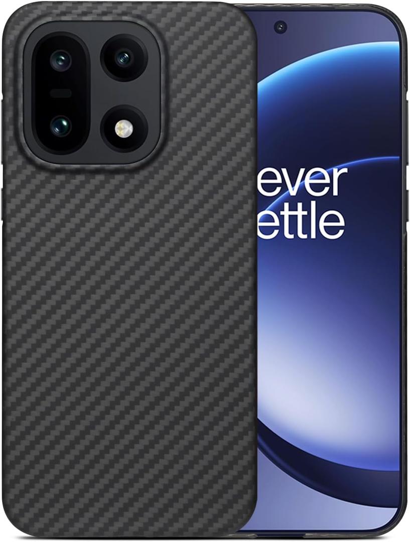 Ultra Thin Aramid Carbon Fiber Case for Oneplus 15 (for Oneplus 15) Black