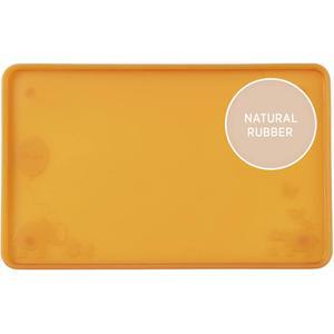 HEVEA Natural Rubber Kids Placemat - Alternative to Silicone and Plastic with Upcycled Material, Safe for Children with Fun Animal Designs (Natural)
