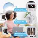 Hair Steamer 2 in 1 Ozone Facial Steamer, Design for Use at Home or Salon | Hair Steamer Humidifier for Deep Conditioning,Face Steamer for Deep Cleaning, Tabletop Nano Ionic Hair&Face Steam with Ozone