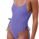 Women's Sexy One Piece Bathing Suit Tummy Control Swimsuit, Medium