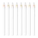 8-Piece White Nail Whitening Pencil Set for DIY French Manicure, Nail Brightening Tools (17 cm)