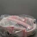 Collapsible Baby Bathtub  Large Baby Bath Tub with Thermometer & Cushion | Travel Portable Newborn Infant Bathtub | Foldable Toddler Bathtub for Baby 0 to 36 Months (Pink)