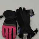 MCTi Ski Gloves,Winter Waterproof Snowboard Snow 3M Thinsulate Warm Touchscreen Cold Weather Women Gloves Wrist Leashes (Size S)