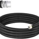 EVIL ENERGY 4AN PTFE Fuel Hose Line, AN4 Fuel Line E85 Nylon Braided 10FT Black