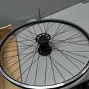 Hiland 27.5" x 1.75" Alloy Bike Wheel for 1.75 to 2.215 Inch Tire, Front Mountain Bike Rim, Disc Brake Compatible, Bolt On Axle, Bicycle Accessories for Adult Bikes