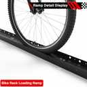 Extendable Bike Rack Ramp Heavy Duty 54'' Loading Ramp for Piston Pro/Pro X Rack, Fit for YE/RL Ebike Rack and CC Bicycle Racks, Compatible with Hitch-Mount Bike Rack Truck Trailer Tailgate