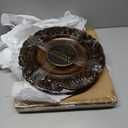 ChargeIt by Jay Aristocrat Round Charger Plate, Brown , 14", Pack of 2