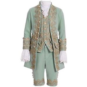 1791's lady Men's Victorian Fancy Outfit 18th Century Regency Tailcoat Vest Halloween Costume Small