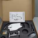 21" Height Commercial Faucet with Sprayer, 8" Adjustable Center & 8" Add-on Swing Spout, Wall Mount Pre Rinse Commercial Sink Faucet for Commercial Restaurant Industrial Kitchen