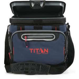 Arctic Zone Titan Deep Freeze Cooler - Zipperless Hardbody Cooler - Small & Large Capacity- Beach & Camping Cooler - Deep Freeze Insulation, HardBody Liner, and Smart Shelf (Navy Blue) Arctic Zone Titan Deep Freeze Cooler - Zipperless Hardbody Cooler - Small & Large Capacity- Beach & Camping Cooler - Deep Freeze Insulation, HardBody Liner, and Smart Shelf (Navy Blue)