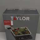 Taylor Digital Kitchen Scale with Dishwasher Safe Stainless Steel Container and Snap On, 22 pound capacity, Black