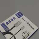 HDMI Adapter for TV, Phone to TV 3 in 1 Sync Screen MHL 2K Connector Cable 1080P Digital AV Adapter Compatible for Lighting USB C Micro USB to HDTV Projector Monitor