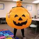 UDYR Inflatable Blow Up Pumpkin Costume for Adult Halloween Party Cosplay Suit Men Women Funny Costume