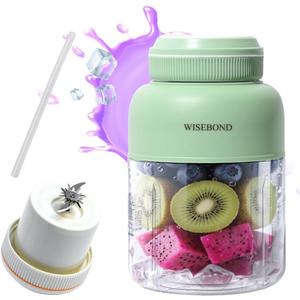WISEBOND Portable Smoothie Blender for Shakes & Smoothies 43oz 1300ML large Capacity Cordless Juicer Cup Sharp Blades Powerful Blending Juice Vegetable Crush Small Ice for Kitchen Gym Outdoor (Green)