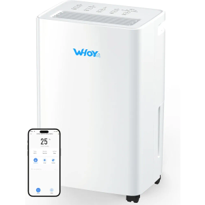 Dehumidifier for Home, 2500-3000 Sq Ft, 60 Pints Max. Smart Compressor, Smart App-Controlled Humidity, With Drain Hose, Child Lock, Idea for Bedrooms, Laundry, Basements