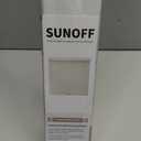 SUNOFF Cordless Blackout Roller Shades Blinds for Windows Free-Stop,Pull Down Room Darkening with Valance,Thermal Insulated Woven Fabric Window Door Blinds for Home,Office,White 36" W x 72" L