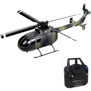 GoolRC C186 Remote Control Helicopter, 4 CH Single Propeller Without Ailerons RC Helicopters with 6-axis Gyro Stabilization, Altitude Hold, RC Airplane Drone Toys for Teen Adults