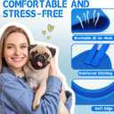 Supet Dog Grooming Hammock Harness for Dogs Cats, Relaxation Pet Nail Clipper Hammock, Restraint Dog & Large Animal Leashes Sling for Groomingk for Nail Trimming (Blue, L)