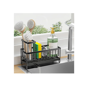 Cisily Black Sponge Holder for Kitchen Sink, Sink Caddy Organizer with High Brush Holder, Kitchen Countertop Organizers and Storage Essentials, Rustproof 304 Stainless Steel, Soap Dispenser Organize
Amazon's Choice