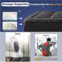 Anluoer King Size Mattress Topper,Memory Foam Pillow Top Mattress Pad