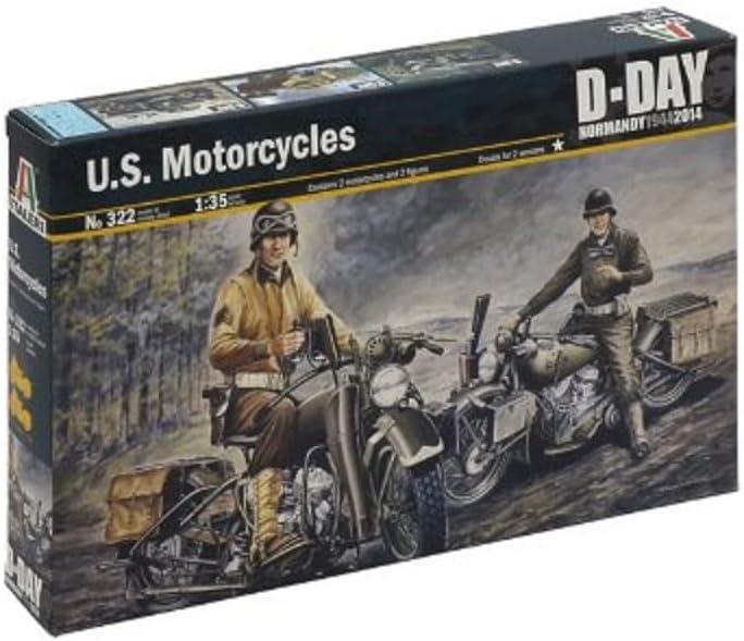 Italeri 1: 35 U.S. Motorcycles WWII 0322S