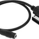 SING F LTD 3.5mm Female Cable Replacement Compatible with Mercedes-Benz 2008-2016 with MI Port MI to 3.5mm Female Music Interface Cable Adapter