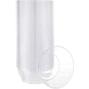 PLASTICPRO 6 ounce Premium Heavy Weight Crystal Clear Disposable Hard Plastic Dessert Size Party Bowls Pack of 40