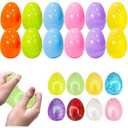 6 Pack Easter Basket Stuffers for Kids , Easter Bunny Squishy Stress Balls, FlourMade Easter Toys for Stress Relief, 6 Colors, Easter Gifts & Decor(Egg Shape)